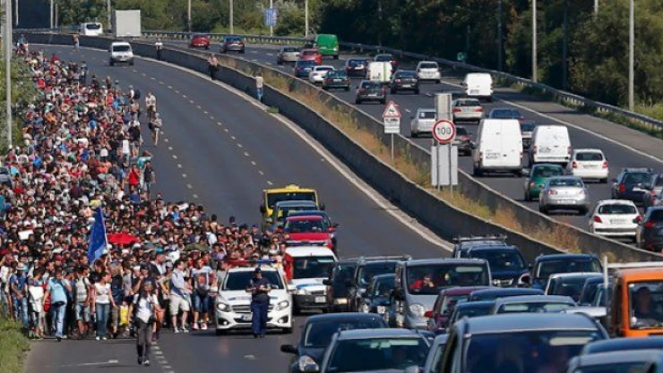 Yüzlerce göçmen Viyana kapılarında
