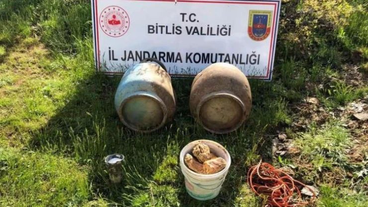 Bitlis'te tespit edilen patlayıcı imha edildi