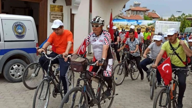 Büyük Taarruz'un başladığı yerde 100. yıl için pedal çevirdiler