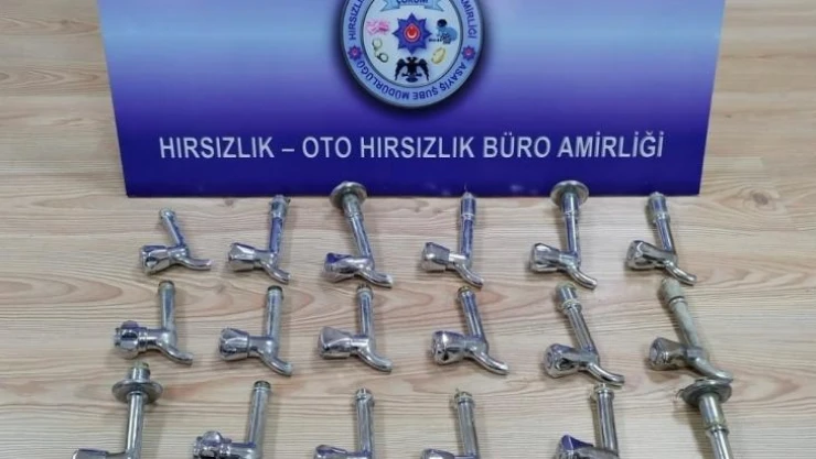 Caminin musluklarını çalan zanlı tutuklandı