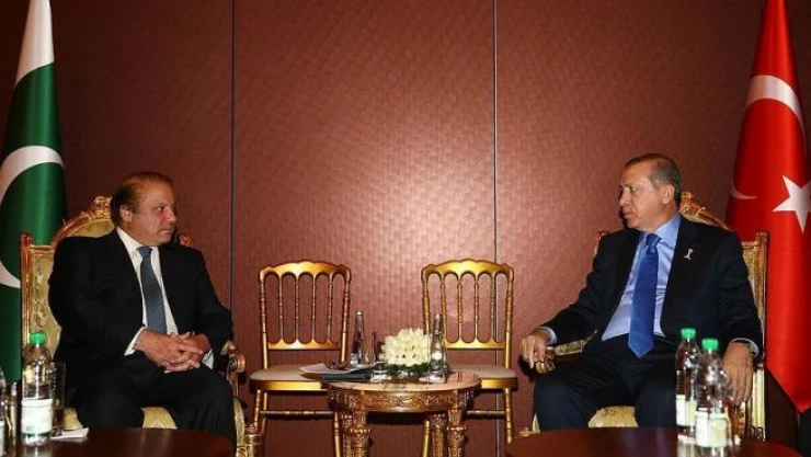 Cumhurbaşkanı Erdoğan Pakistan Başbakanı Şerif'i kabul etti