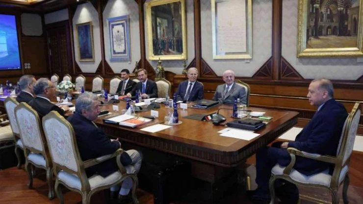 Cumhurbaşkanlığı Yüksek İstişare Kurulu, Cumhurbaşkanı Recep Tayyip Erdoğan başkanlığında Beştepe'de toplandı.