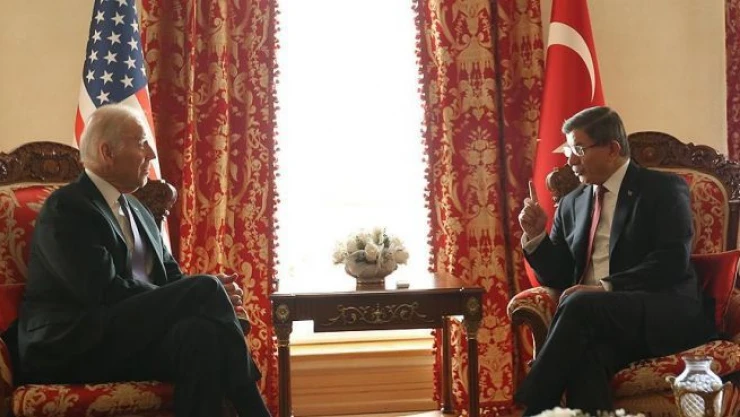 Davutoğlu ile Biden bir araya geldi