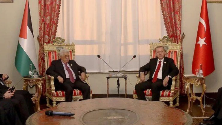 Erdoğan Filistin Devlet Başkanı Abbas ile görüştü