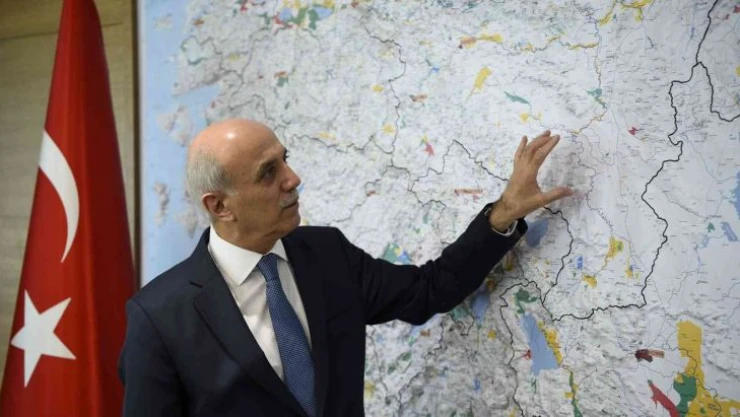 Erzurum Merkez Kakutiye Köşk Barajında çalışmalar devam ediyor