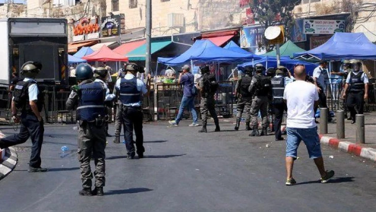 Filistinlilerle İsrail polisi arasında çatışma