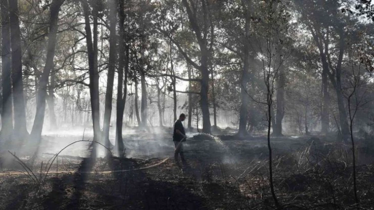 Fransa'da 3 bin 600 hektar ormanlık alan küle döndü