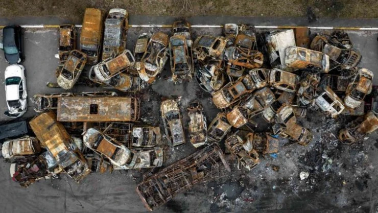 Irpin kenti harabeye döndü