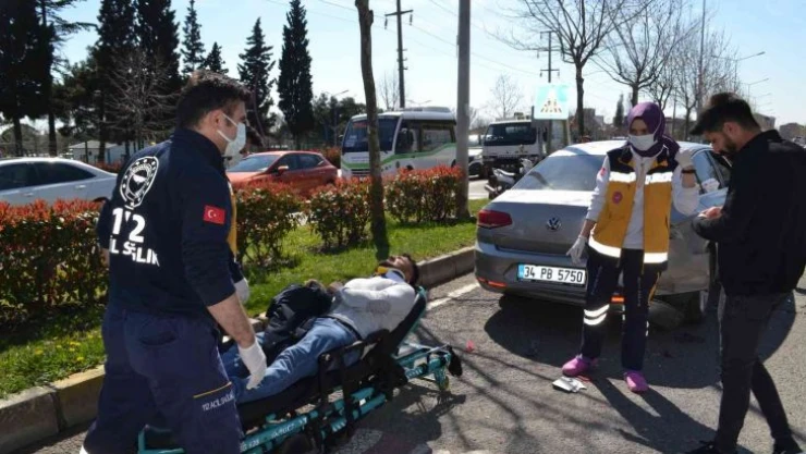 İşe geç kalma endişesi talihsiz kazayla sonuçlandı: 1 yaralı