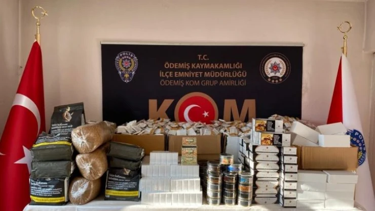 İzmir'de polisten kaçak sigaraya geçit yok