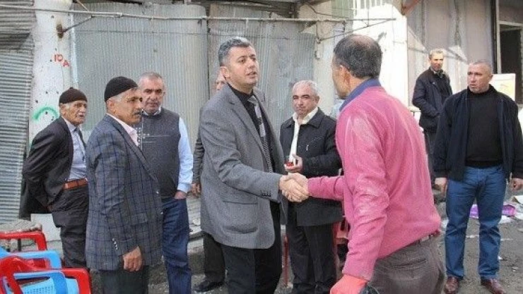 Kaymakamdan terör mağduru esnafa ziyaret