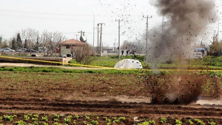 Kilis'e düşen roket mermisi imha edildi
