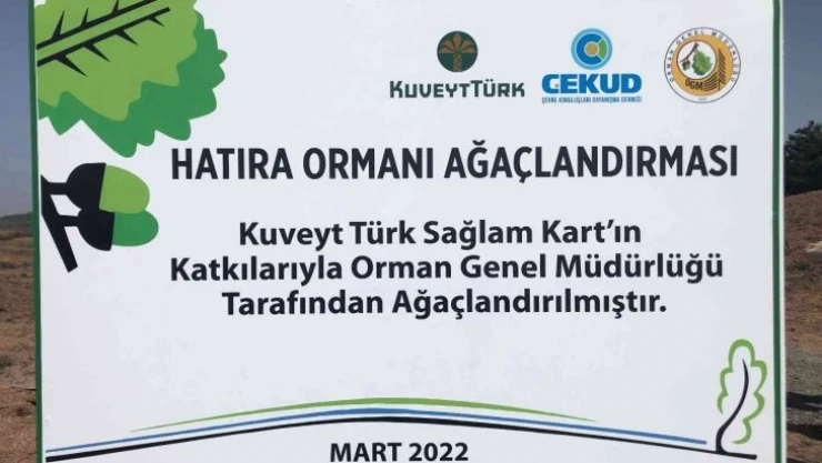 Kuveyt Türk çalışanları ve aileleri için 17 bin fidan dikiyor