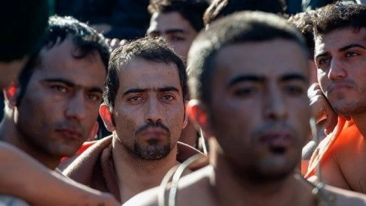 Makedonya'da sığınmacı eylemi