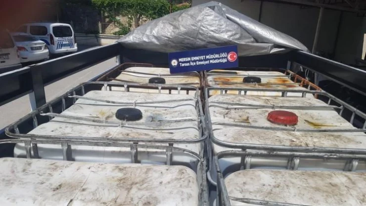 Mersin'de 5 ton 952 litre kaçak akaryakıt ele geçirildi