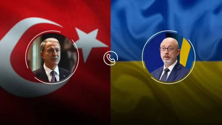 Milli Savunma Bakanı Akar, Ukraynalı mevkidaşı Reznikov ile görüştü