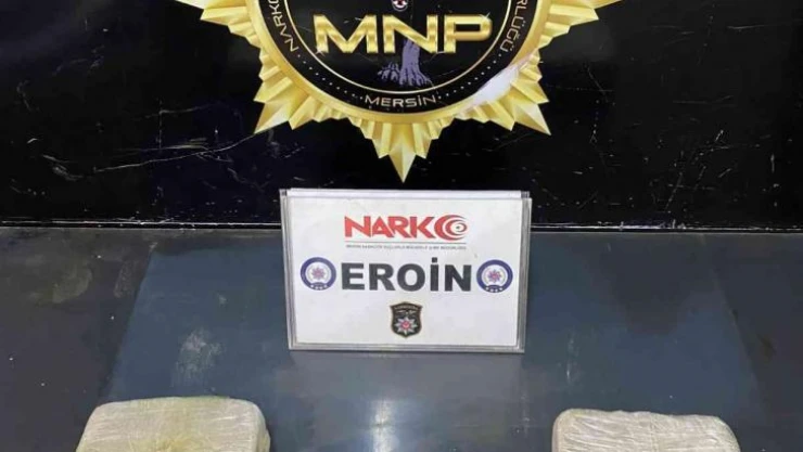 Moto kuryeden 2 kilo eroin çıktı