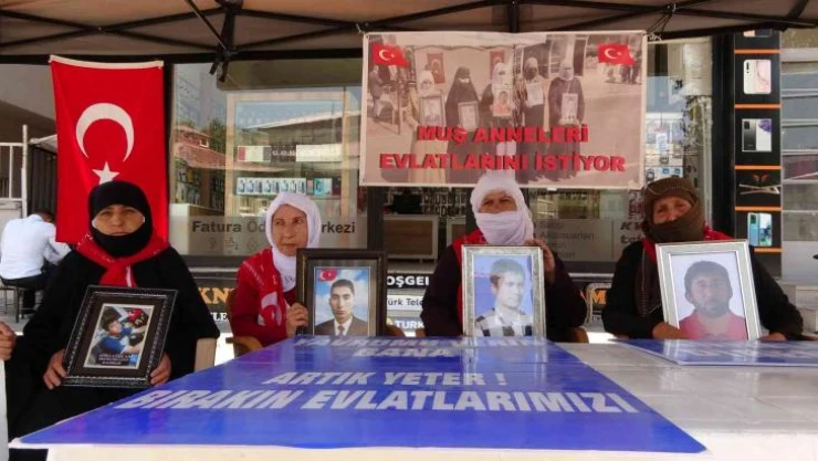 Muş'ta annelerin evlat nöbeti 71. haftaya girdi