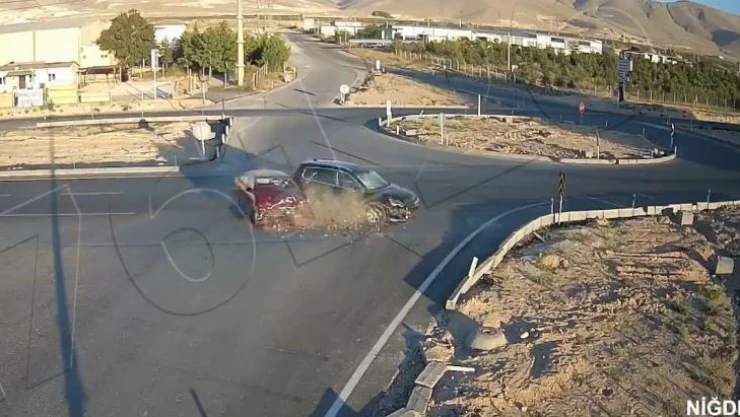 Niğde'de ki kazalar Kent Güvenlik Yönetim Sistemi kameralarında