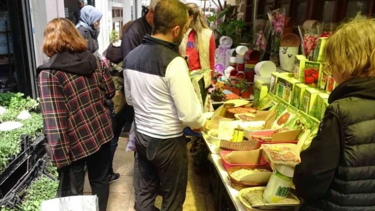 Vatandaşlar kendi sebzesini yetiştirmek için tohumculara akın etti