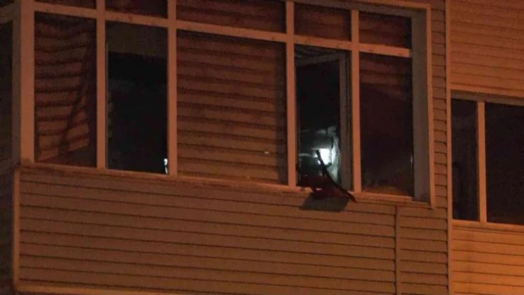 Sahur vakti çıkan yangında yaşlı kadın hastanelik oldu