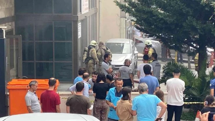 Sait Çiftçi Devlet Hastanesi'nin ek hizmet binasında yangın