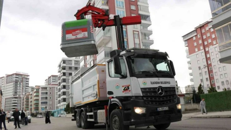 Samsun'a yeni sistem çöp konteynerleri