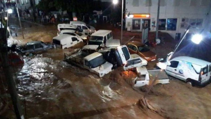 Sel Bodrum'u vurdu: 8 yaralı