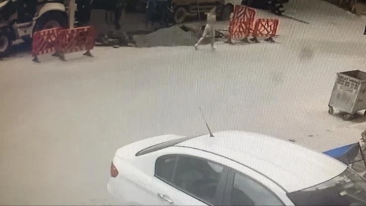 Şişli'de doğalgaz borusunun patladığı korku dolu anlar kamerada