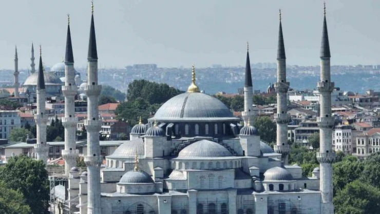 Sultanahmet Camii'nin 4 minaresinin restorasyonu tamamlandı