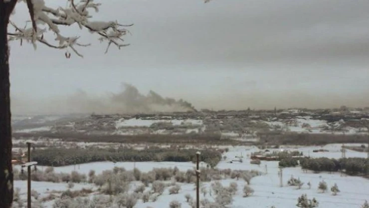 Sur'da teröristler evleri ateşe verdi