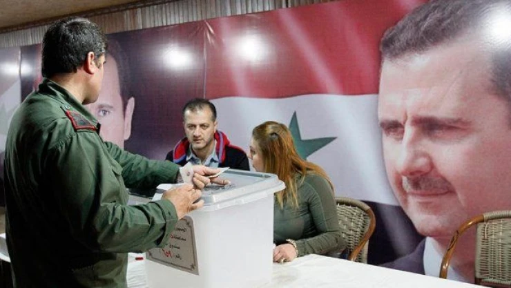 Suriye halkı sandık başında