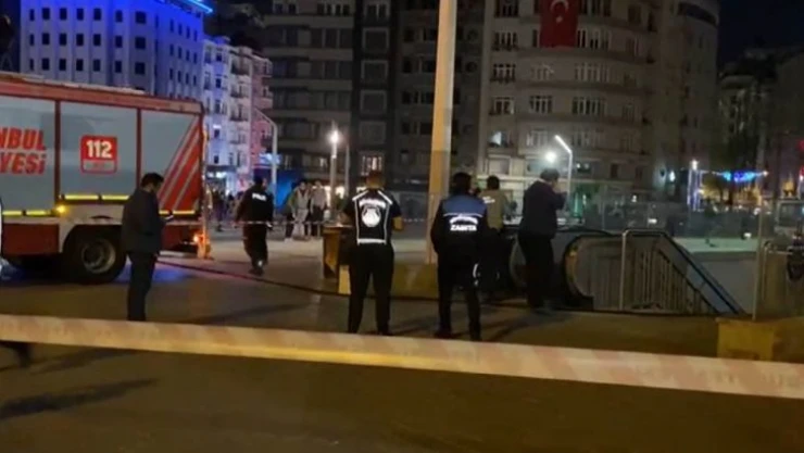 Taksim metrosunda yangın
