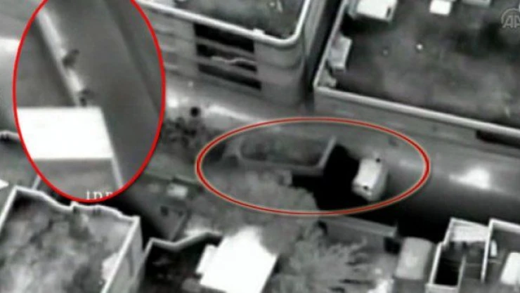 Teröristlerin pusu hazırlığı kameraya yansıdı