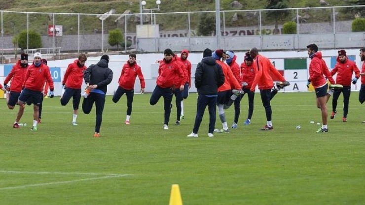 Trabzonspor ikinci yarı hazırlıklarını sürdürdü