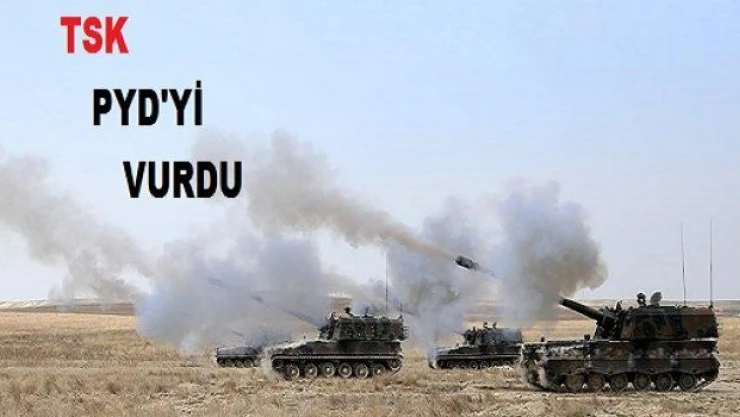 TSK, PYD'nin Azez'deki hedeflerini ve Rejim güçlerini vurdu