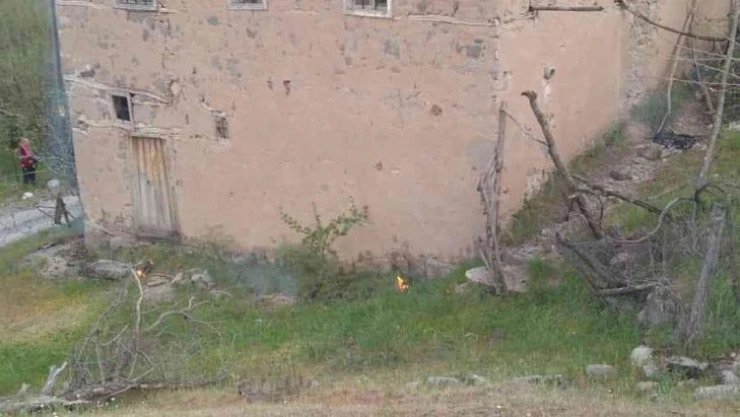 Tunceli'de korkutan yangın