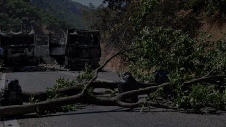 Tunceli-Pülümür karayolunda patlama