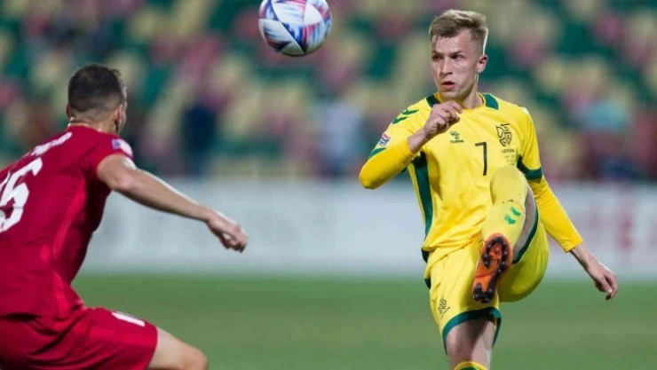 UEFA Uluslar C Ligi: Litvanya: 0 - Türkiye: 2 (İlk yarı)