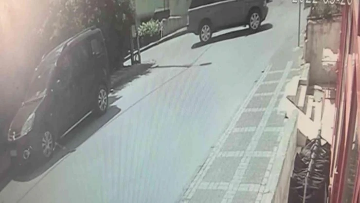 Ümraniye'de lüks cipin bina boşluğuna düştüğü anlar kamerada