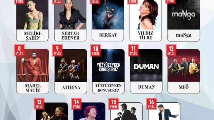 Yıldızlar Eylül'de Harbiye Açıkhava'da olacak