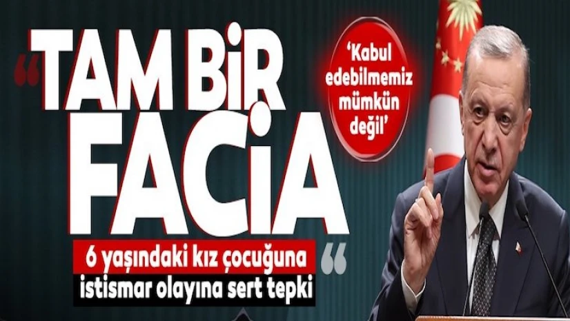 Altı yaşındaki kız çocuğunun istismarına Erdoğan'dan sert tepki: Tam bir faciadır